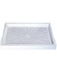 Mustee 3248M 3248m White Shower Floor with Molded Drain