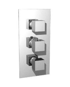 Isenberg 160.4401CP Thermostatic Valve with 2 Volume Controls and Trim, 3/4"