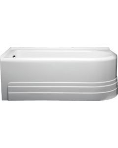 Americh BO6632TL-WH Bow 6632 Left Hand-Tub Only, White