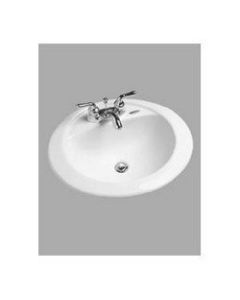 Toto LT521.4#03 LT521.4-03 Prominence 21-1/4-Inch by 19-1/4-Inch Self Rimming Lavatory Sink, Bone