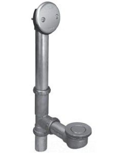 Watco 552-FA-BRS-CP Tubular Brass Foot Actuated Chrome Bath Waste Assembly