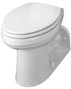 Gerber G0021975 GERBER PLUMBING 21-975 282800 Maxwell Compact Elongated Ergoheight, Back Outlet Siphon Jet Toilet, Bowl