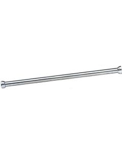 Bobrick 207X72 207x72 304 Stainless Steel Shower Curtain Rod with Concealed Mounting, Satin Finish, 1" Diameter x 72" Length