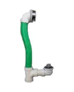 Watco FLEX924-LT-PVC-CP Watco Lift & Turn Flexible PVC with Schedule 40 Sanitary Tee, Chrome Plated