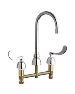 Chicago Faucets 786-E2805-5ABCP Concealed Hot And Cold Water Sink Faucet, 05 GPM