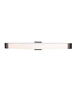 Access Lighting 62489LEDDBT-SSLC-BS/OPL 62489LEDD-BS/Opl West End W LED Bath Bar with Opal Glass Shade, 39" W, Brushed Steel