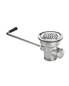 Krowne 22-201 Royal Series 3" Twist Waste Drain With 1-1/4" Overflow Outlet In Silver