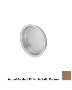 Ives 221B-10, 2-7/16" Diameter X 7/16" Depth Brass Round Flush Pull in Satin Bronze 