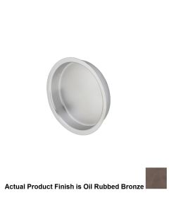 Ives 221B-10B, 2-7/16" Diameter X 7/16" Depth Brass Round Flush Pull in Oil Rubbed Bronze