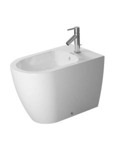 Duravit 2289100000 ME by Starck 14-5/8" L X 23-5/8" W X 15-3/4" H Floor Mounted Bidet with Overflow and Single Faucet Hole in White (Faucet Sold Separately)
