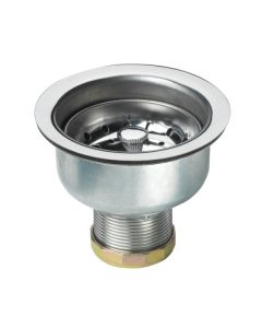 Krowne Metal 23-130 Royal 3-7/8" H X 4 1/2" Dia Long Shank Stainless Steel Sink Strainer