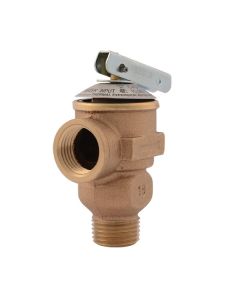 Cash Acme 23343-0150 FWL 3/4" Bronze MNPT X FNPT 150 PSI Pressure-Only Safety Relief Valve