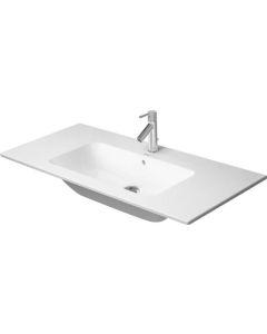 Duravit 2336100000 Me By Starck 41" L X 20" W X 7" H Rectangular Wall Mounted Sink with Overflow in White
