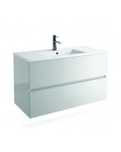 Emory and Bond 233CUBES4210WHT Modular Side Vanity Cabinet 10" x 18" x 21" in Gloss White