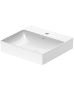 Duravit 2353500044 DuraSquare 18-1/2" W X 19-5/8" L X 5.75" H Three Holes Wall Mounted Washbasin without Overflow in White