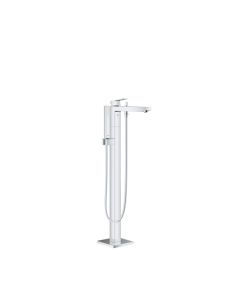 Grohe 23672001 Eurocube Single-Handle Freestanding Tub Faucet With 1.75 Gpm Hand Shower In Starlight Chrome