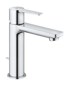 Grohe 2379400A Lineare™ 1.2 GPM Deck Mounted Single Handle S-Size Bathroom Faucet with Pop-Up Drain Assembly in StarLight Chrome