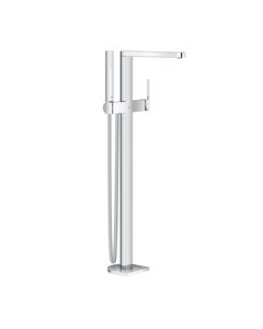 Grohe 23846003 Plus Floor Mounted Tub Filler with Built-In Diverter Includes Hand Shower in Chrome