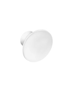 Cosmic WJC238A0021065 B&W 1.18" W X 2" D ‎Wall Mounted Round Single Hook in Matte White