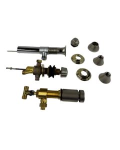 Widespread Bidet Faucet Kit in Infinity Satin Nickel / Polished Brass Grohe 24019AR0 Geneva (Handles Sold Separately)