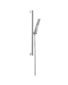 Hansgrohe 24371001 Pulsify E 1.75 GPM Single Function Wall Bar Shower Set 100 1-Jet with QuickClean in Polished Chrome