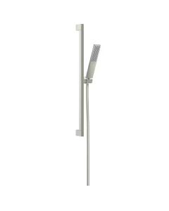 Hansgrohe 24371821 Pulsify E 1.75 GPM Single Function Wall Bar Shower Set 100 1-Jet with QuickClean in Brushed Nickel
