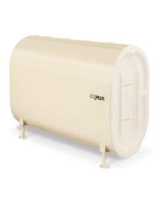 Granby 245201P 330 Gallon 12 Gauge Vertical Double Bottom UL 80 Certified Fuel Oil Tank, ½" NPT Bottom Opening, EcoPlus