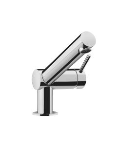 Cosmic 2481102 Single Lever Basin Mixer Faucet, Brushed Chrome Finish (Picture Displayed Shows Polished Chrome)