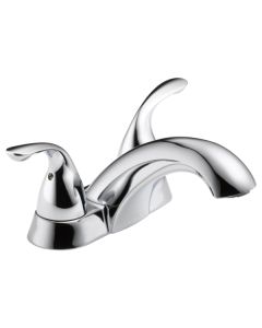 Delta 2503LF Classic Two Handle Centerset Bathroom Faucet In Chrome
