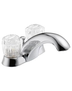 Delta 2522LF-MPU Classic Two Handle Centerset Bathroom Faucet In Chrome