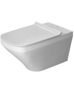 Duravit 2537090092 DuraStyle 1.6 GPF Dual Flush Wall Mounted One Piece Elongated Toilet Bowl Only in White (Seat and Tank Sold Separately)