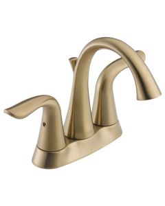 Delta 2538-CZMPU-DST Lahara® 1.2 GPM Deck Mounted Two Handle Centerset Bathroom Faucet with Pop-Up Drain Assembly in Champagne Bronze