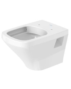 Duravit 2538090092 DuraStyle 1.6 GPF Elongated Wall Mounted Rimless Toilet Bowl Only in White (Seat and Tank/Carrier Sold Separately)