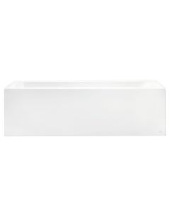 American Standard 2573202.011 Studio 40 Gallons 60" L X 30" W Integral Apron Bathtub Above Floor Rough with Left-Hand Outlet in Arctic White