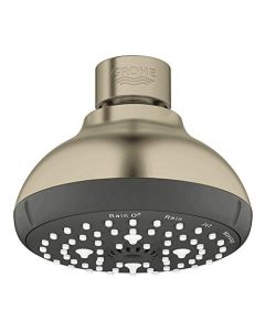 Grohe 26044EN1 1.75 GPM Tempesta Classic 100 4-Spray Shower Head, Brushed Nickel