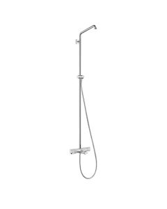 Hansgrohe 26068001 Croma E Showerpipe with Tub Filler without Shower Components in Chrome (Showerhead and Hand Shower Sold Separately)