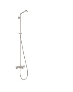Hansgrohe 26068821 Croma E Showerpipe with Tub Filler without Shower Components in Brushed Nickel (Showerhead and Hand Shower Sold Separately)