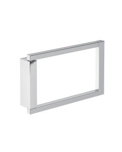 Cosmic WJC268A0071001 The Grid 9.2" W X 4.3" H ‎Wall Mounted Metal Towel Ring in Chrome