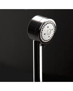 Lacava 273-CR Arch Hand-held square shower head with 59" flexible hose, three jets. in Polished Chrome