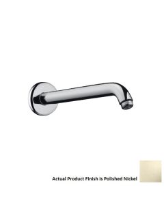 Hansgrohe 27412331 Raindance 9" Shower Arm with Escutcheon Plate in Polished Nickel