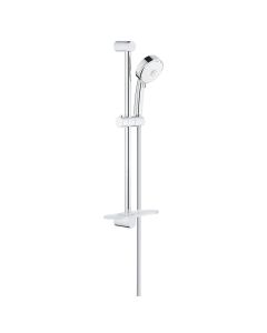 Grohe 27577002 Tempesta Cosmopolitan 100 2.5 GPM Multi Function Hand Shower with 24" Length Slide Bar in StarLight Chrome