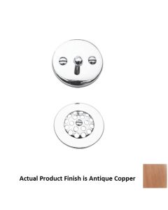 Brasstech 275/08A 3" D Solid Brass Trip Lever Drain Kit in Antique Copper