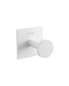 Cosmic WJB276A0021065 Stick 2" ‎Wall Mounted Contemporary Square Towel Hook in Matte White