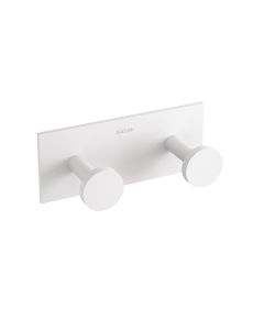 Cosmic WJB276A0022065 Stick 4.33" Wall Mounted Contemporary Square Double Hook in Matte White