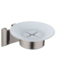 Grohe 28 186 AV0 Shower Bar Soap Dish, Infinity Satin Nickel