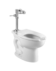 American Standard 2854128.02 Madera 1.28 gpf ADA EverClean Toilet with Exposed Manual Flush Valve System in White 