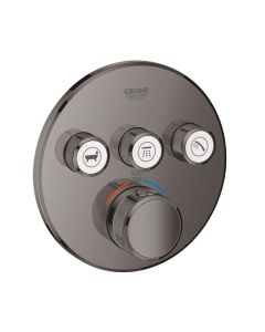 Grohe 29138A00 Grohtherm Smartcontrol Triple Function Thermostatic Valve Trim in Hard Graphite