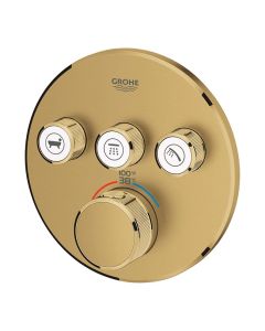 Grohe 29138GN0 Grohtherm Smartcontrol Triple Function Thermostatic Valve Trim in Brushed Cool Sunrise