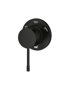 Grohe 292032431 Essence New 3-Way Diverter Trim in Matte Black (Rough-in Sold Separately)