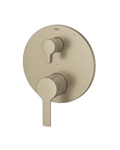 Grohe 29421EN0 Lineare™ Two Function Pressure Balanced Valve Trim Only with Dual Lever Handles and Integrated Diverter in Brushed Nickel (Rough In Sold Separately)
